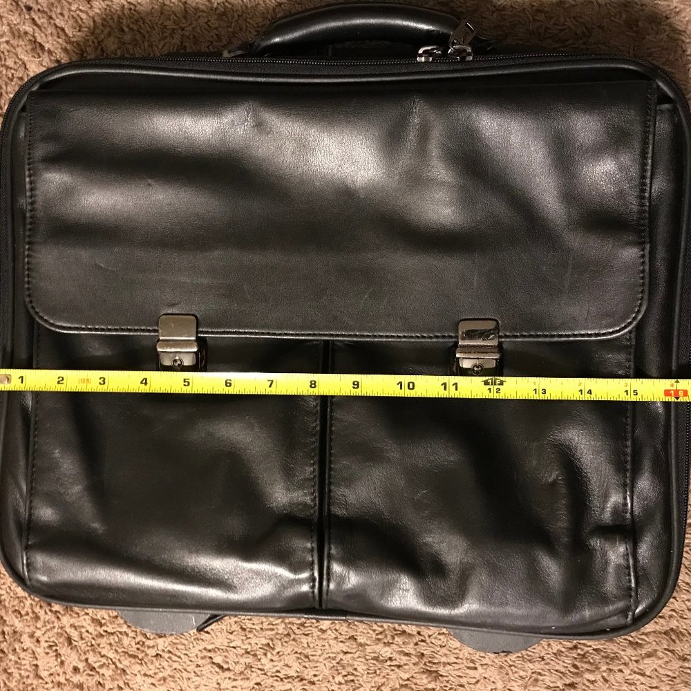 Lodis Black Roller Briefcase Laptop Bag